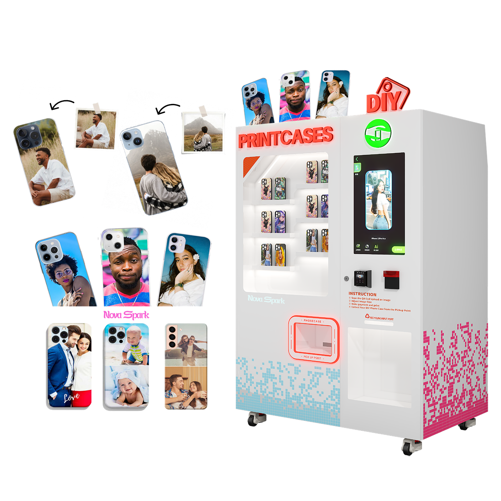 NEW! 2025 DIY Phone Case Printing Vending Machine! <br> <p style="color:#e96bd3;">🙋🏻♀️Contact Us for USA Package! <br>Shipping & Tax Plus 6 Months' Supplies!!</p>