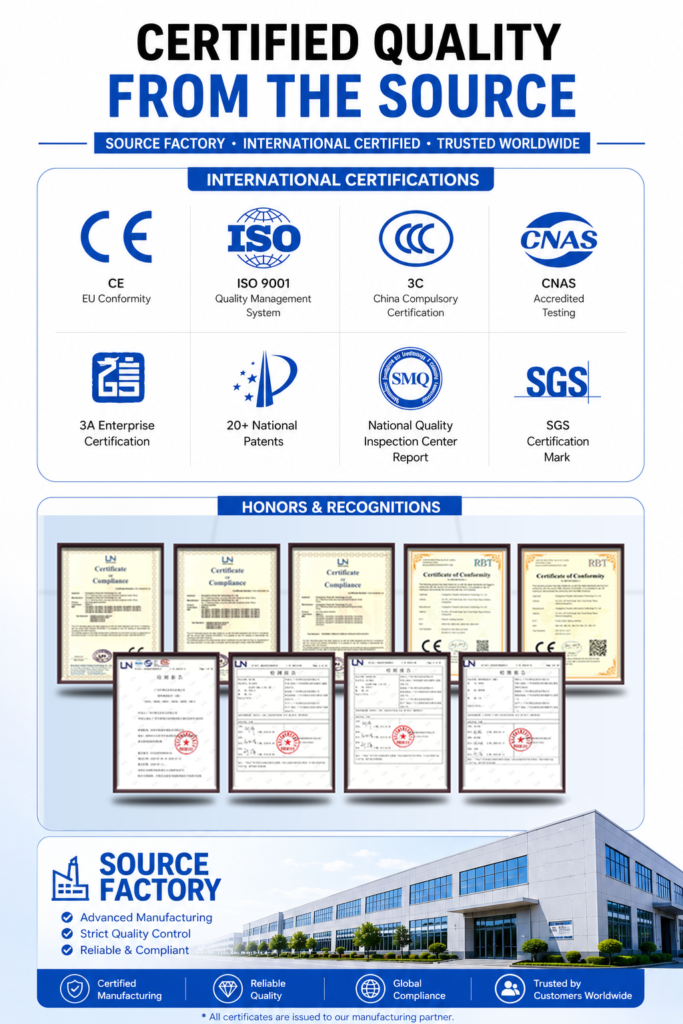 Nova Vending fresh smoothie vending machine quality assurance with manufacturing partner certifications including CE, ISO 9001, CNAS, and SGS