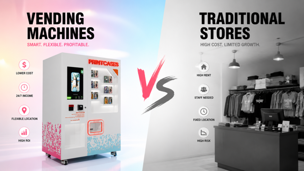 Vending machines vs. traditional stores: which is the best option for new retailers?